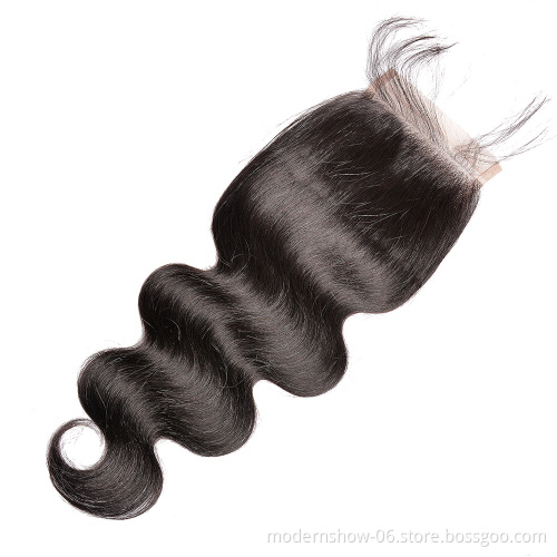 best selling 10a  virgin remy human hair body wave bundles with 4x4 lace closure